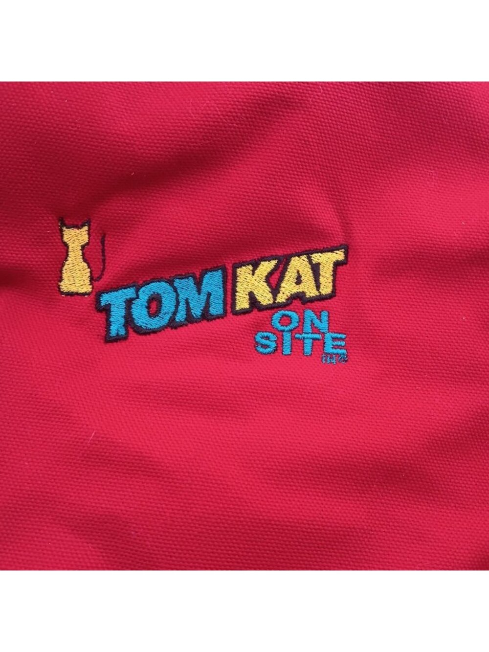 XL Vintage Quilted Work Jacket Trucking 1990's Tom Kat On Site North Dakota usa